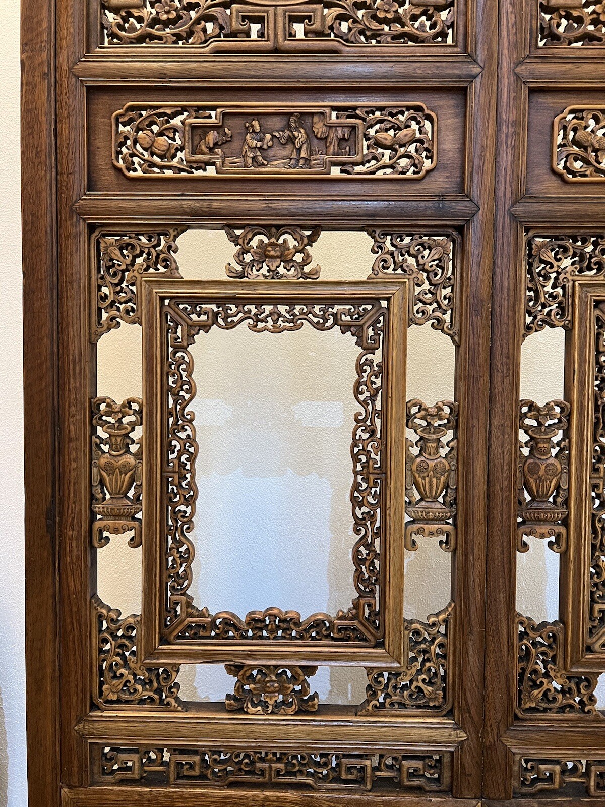 CHINESE HARDWOOD SCREEN HAND CARVED ORIENTAL FURNITURE Без бренда - фотография #5