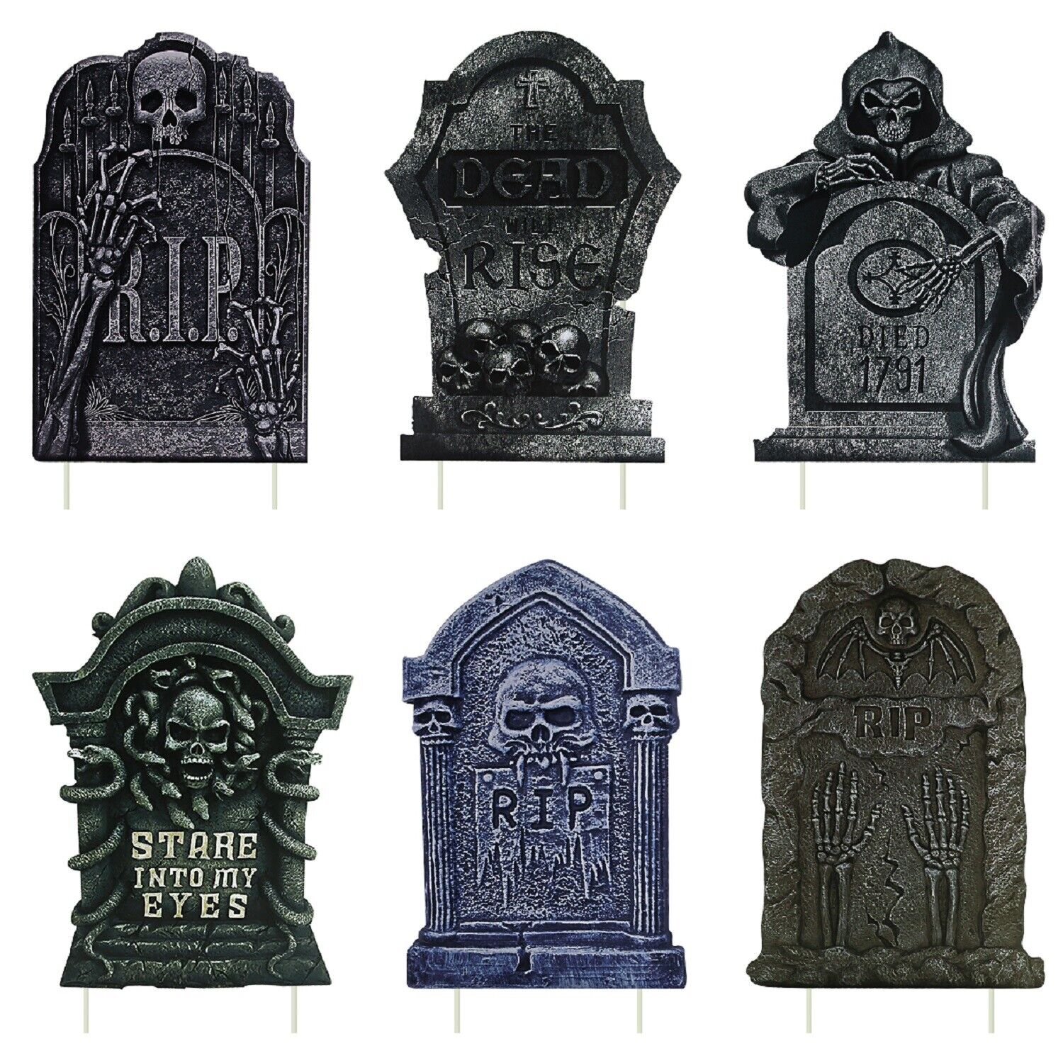 Halloween Yard Signs Tombstone Yard w/ Stakes Gravestone Sign Outdoor Lawn Decor Unbranded Does not apply - фотография #8