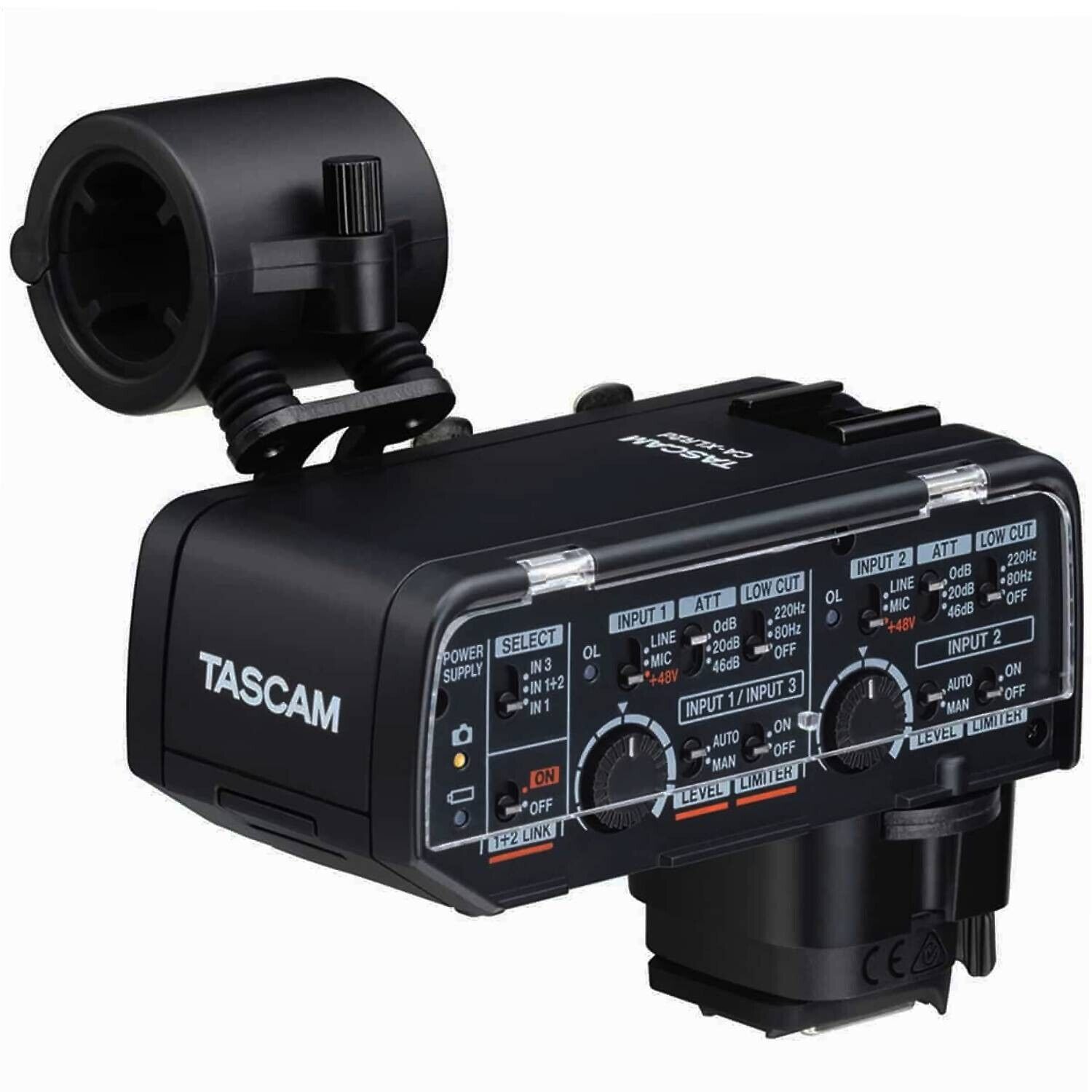Tascam CA-XLR2d-C XLR Microphone Adapter for Cameras, Canon TASCAM CA-XLR2D-C