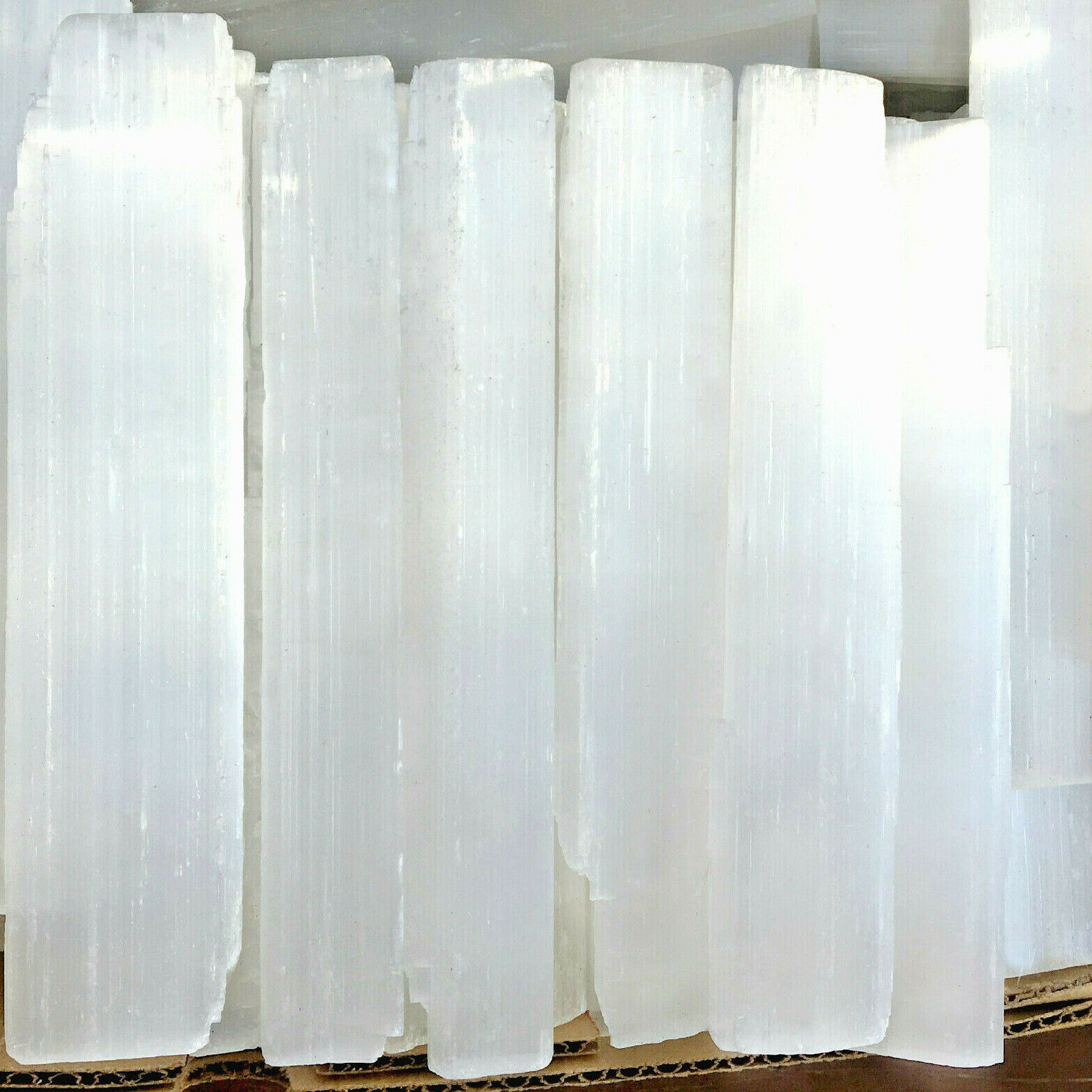 10 " Selenite Logs XL Natural Crystal Sticks Rough Wands BULK 5 lb LOT Wholesale Handmade by mmCrystals - фотография #6
