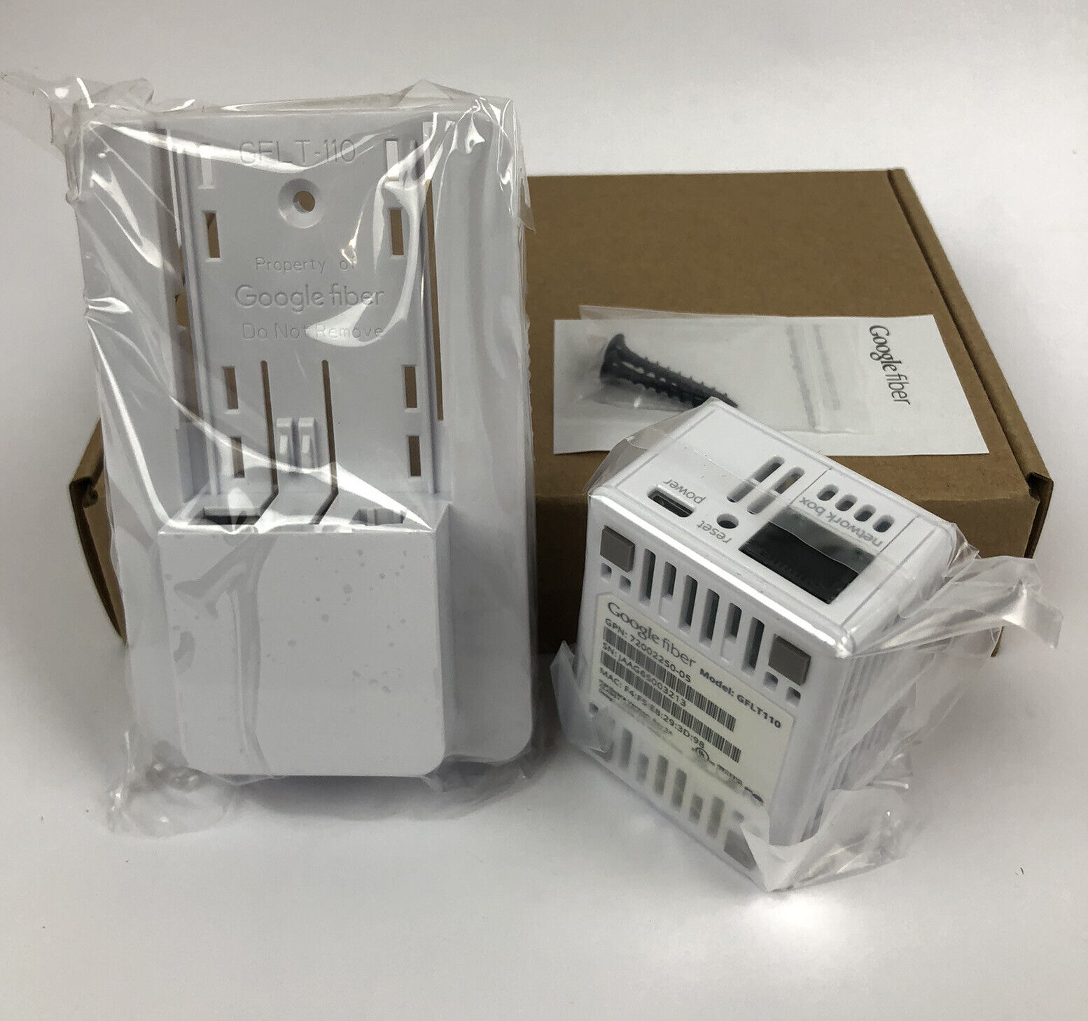 2 Google Fiber Jacks & Base GFLT110 NEW IN BOX SEALED From Manufacturer Google Fiber 86003010-07 - фотография #7