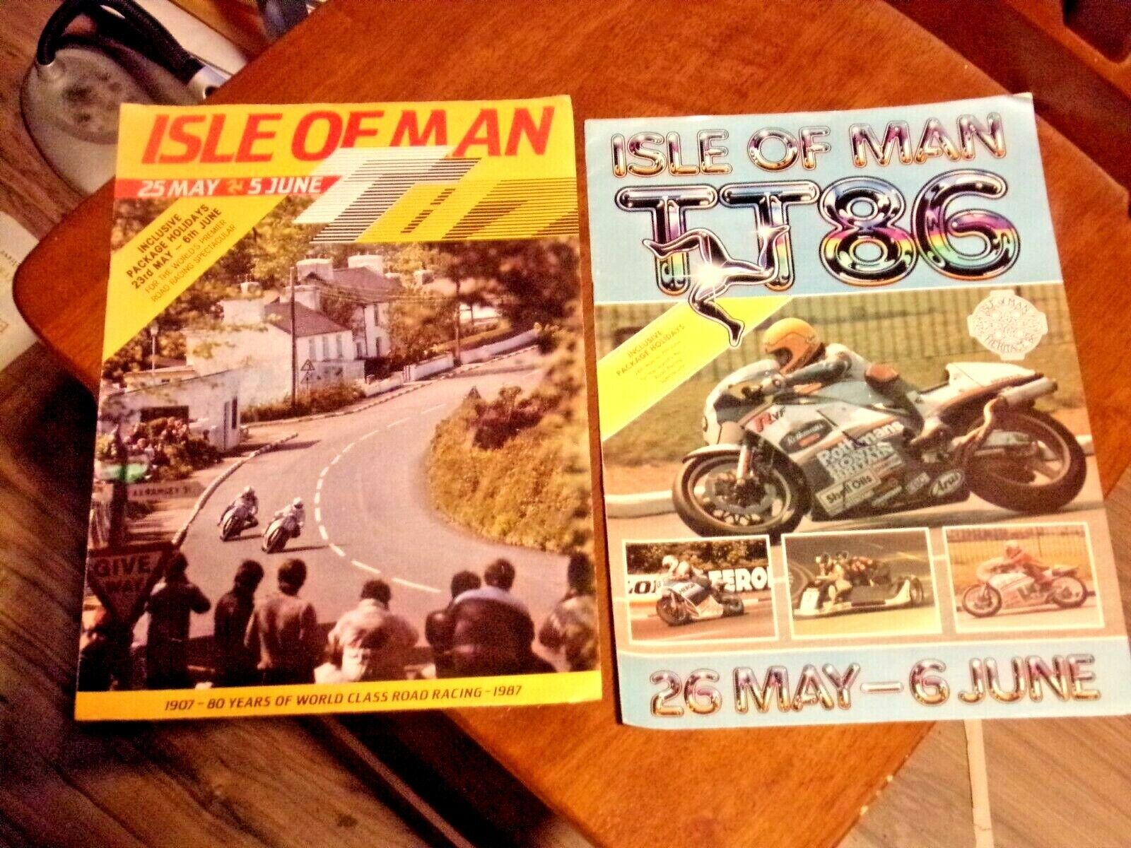 Vintage Isle of Man 1986/87 Race/program-FULL COLOR EPIC Motorcycle Racing Без бренда