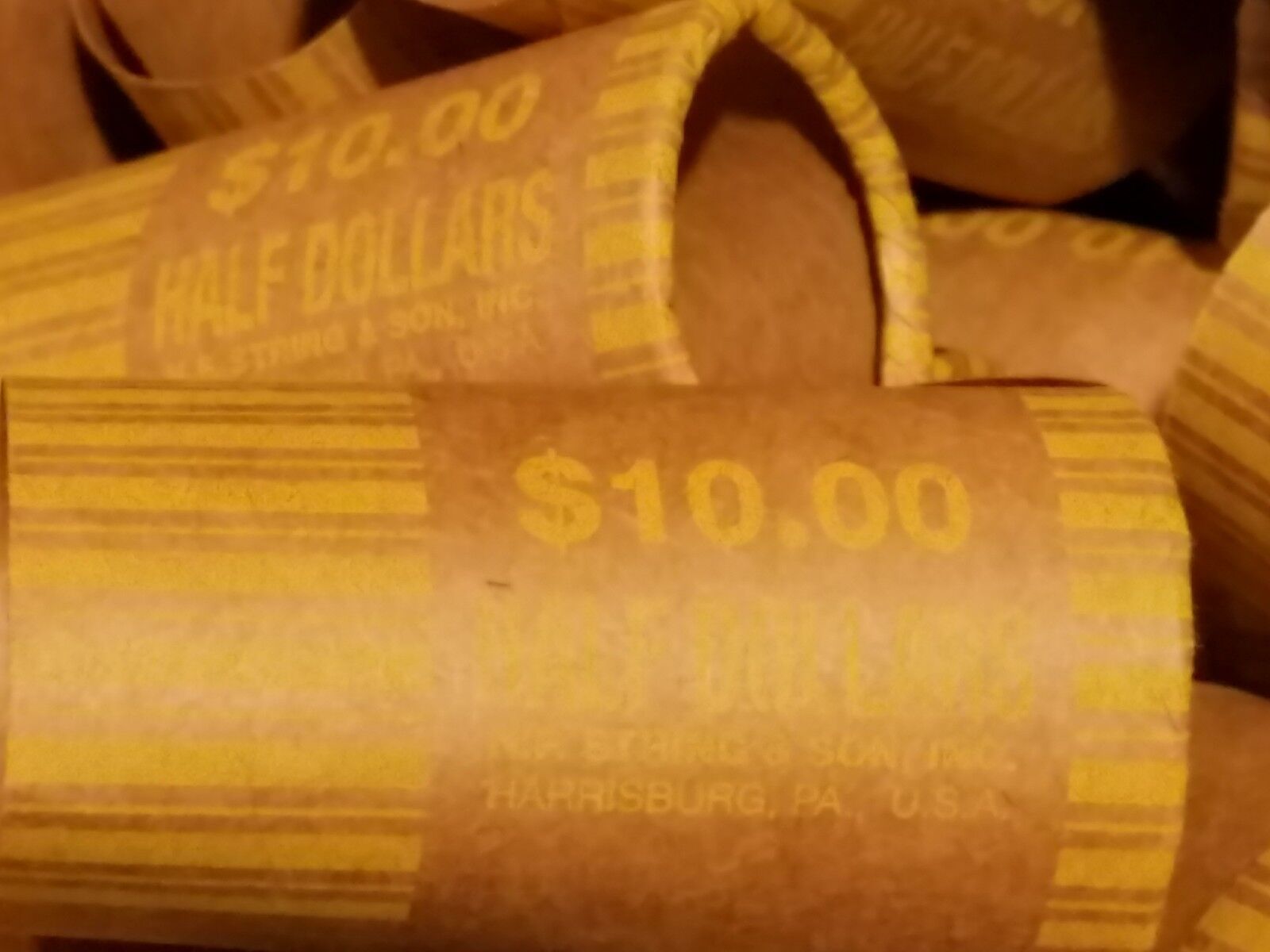 50 Pack Half Dollar Performed Shotgun Coin Wrappers. Paper Rolls. Machine Crimp NF STRING Does Not Apply - фотография #4