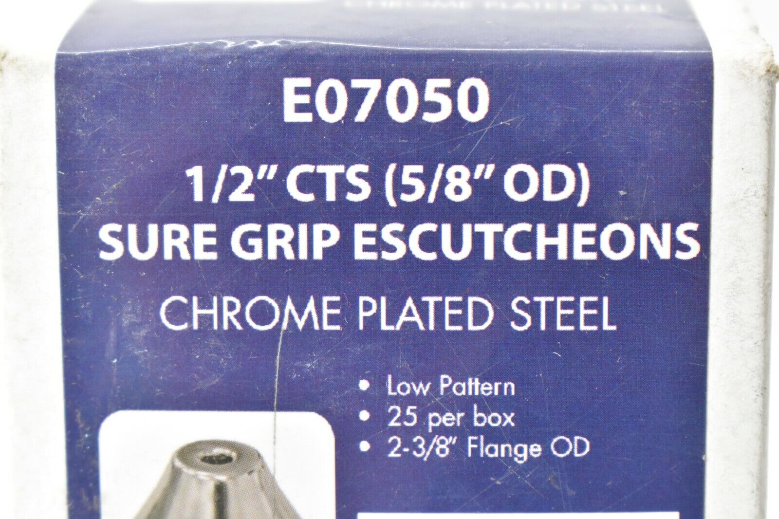 Sure Grip Escutcheon Bell Pattern 1/2" (5/8" OD) 2-3/8" Flange OD CTS 25 Pack Без бренда - фотография #3
