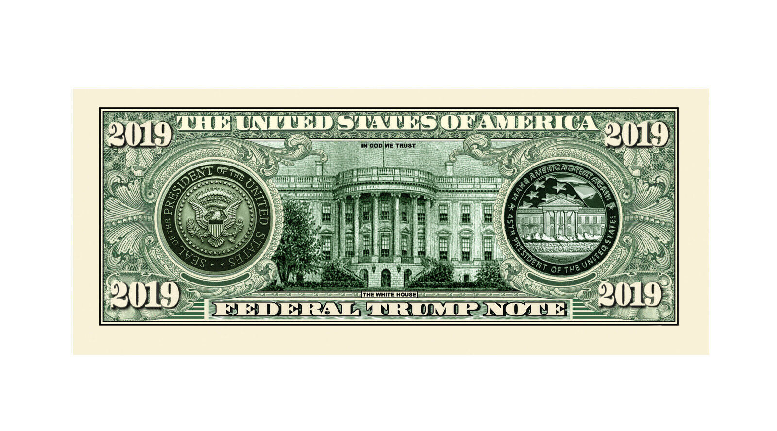 Donald Trump 2019 Pack of 100 Presidential Collectible Novelty Dollar Bills Без бренда - фотография #3