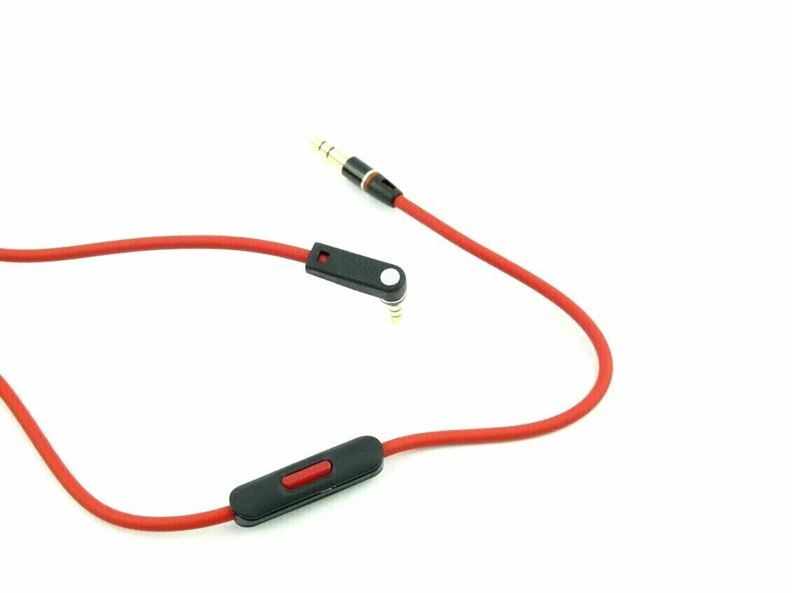 4X Audio Cable 3.5mm L Cord for Beats by Dr Dre Headphones Aux and Mic Red Beats by Dr. Dre Does Not Apply - фотография #5