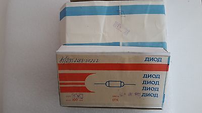100x D18  Д18   Russian (USSR) military Vintage  point contact  Germanium Diode Elorg Д18 - фотография #2