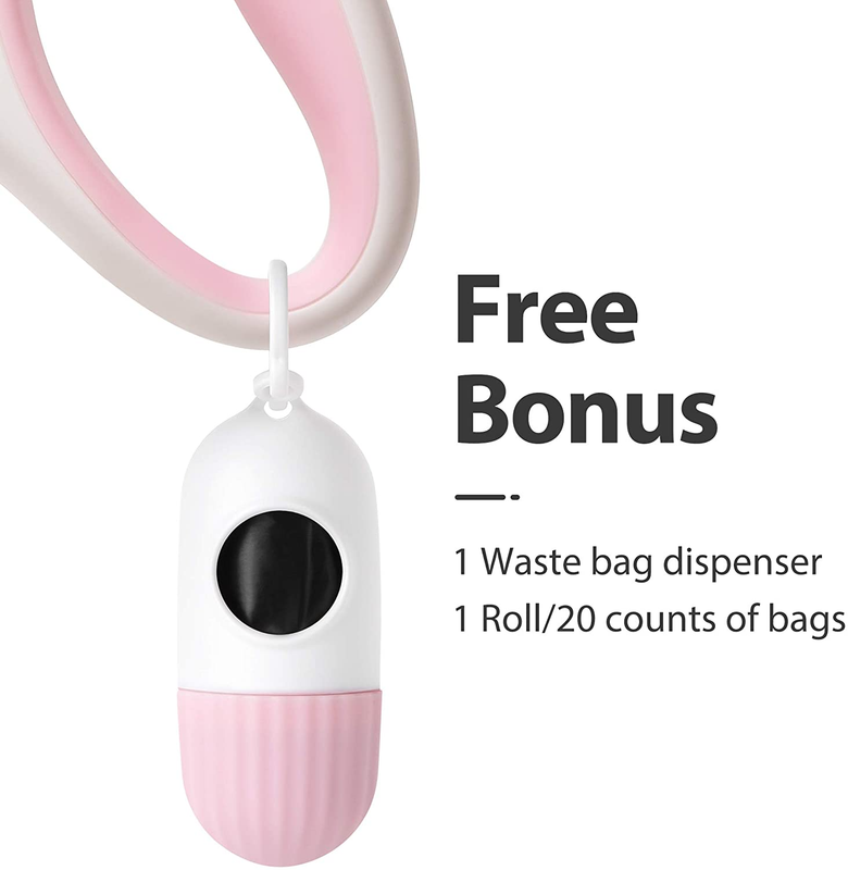 Retractable Dog Leash with Dispenser and Poop Bags, 10 Ft Pet Walking Leash for  Does not apply - фотография #3