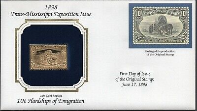 1898 Trans-Mississippi Exp Issue U.S Golden Replicas of Classic Stamps. Set of 9 Без бренда - фотография #6