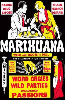 Vintage Anti-Marijuana Reefer Lot (6) 11 x 17 Reproduction Posters  Без бренда - фотография #12