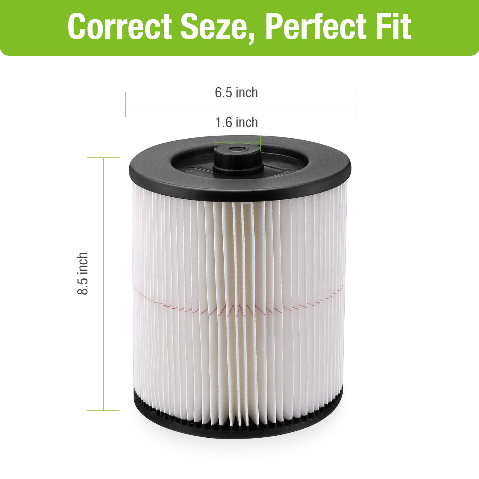 2xReplacement Cartridge Filter for Shop Vac Craftsman 9-17816 Wet Dry Air Filter Housmile - фотография #8