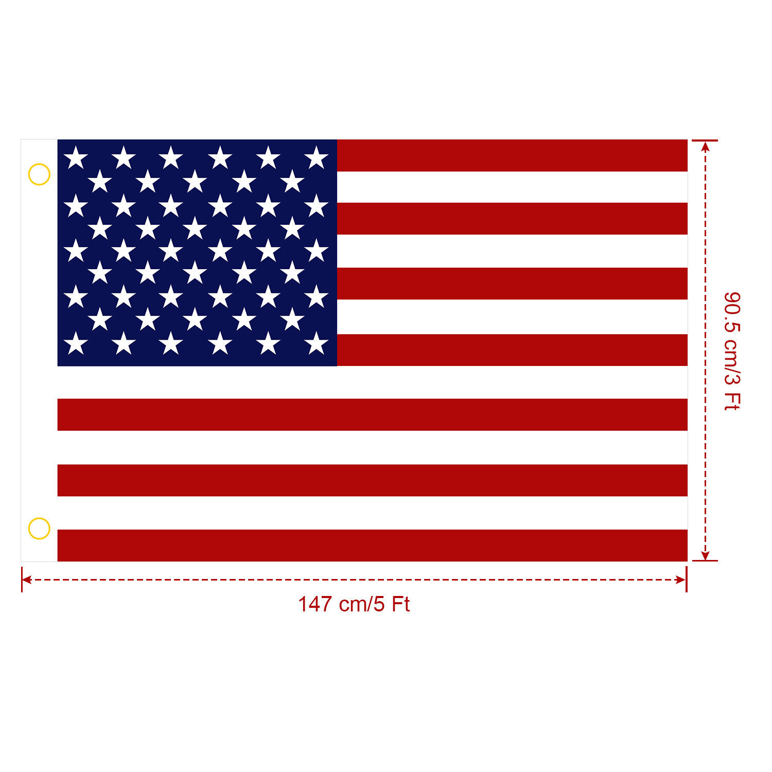 4 Pack 3'x 5'FT USA US U.S. American Flag Polyester Stars Brass Grommets US Flag iMounTEK American Flag - фотография #7