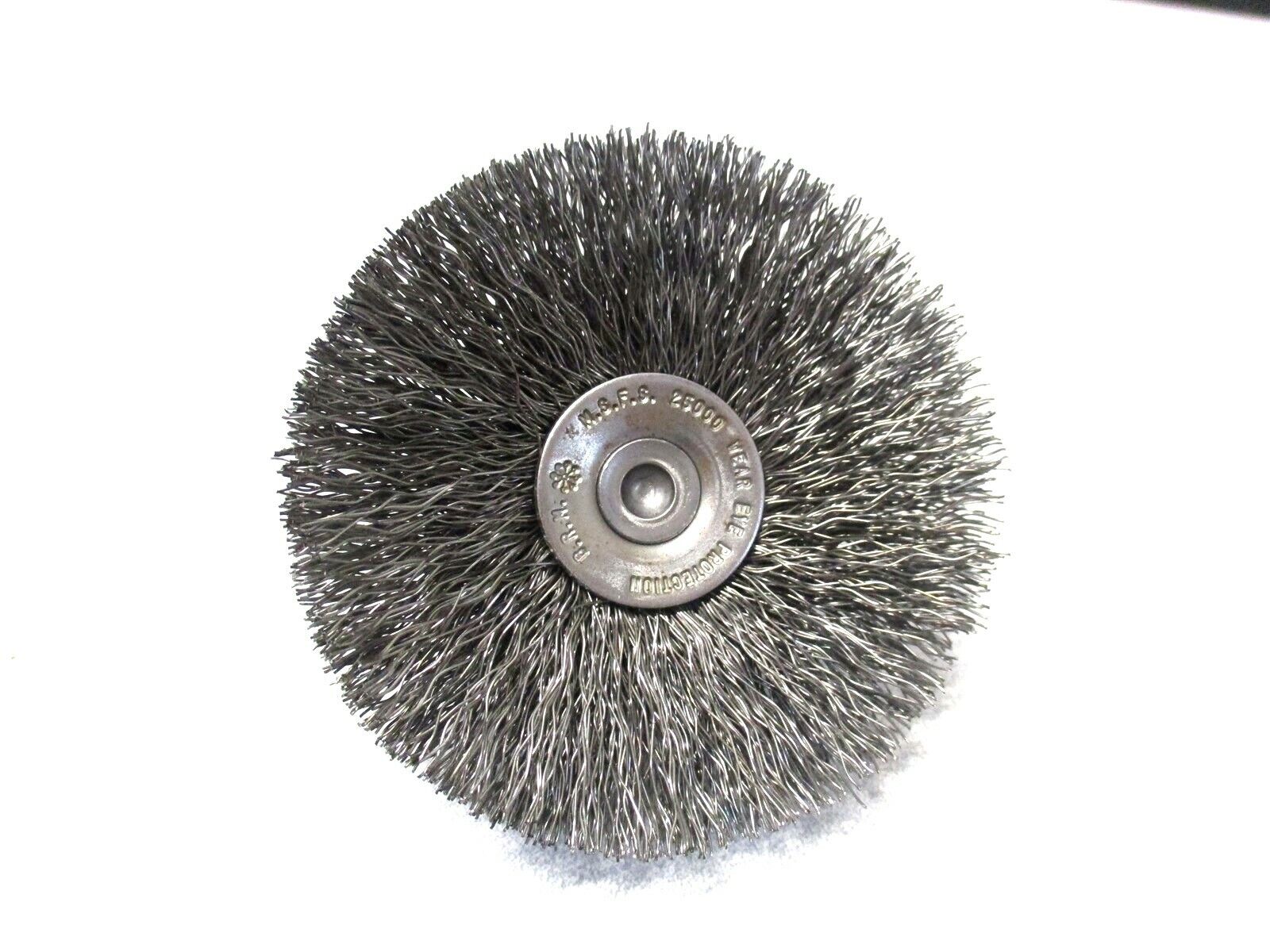 BRM (BMF3012) 3 x 1/4 x 3 1.18 Wire Carbon Steel Flared Crimped End Brush - 3 PC Brush Research MFG BMF3012