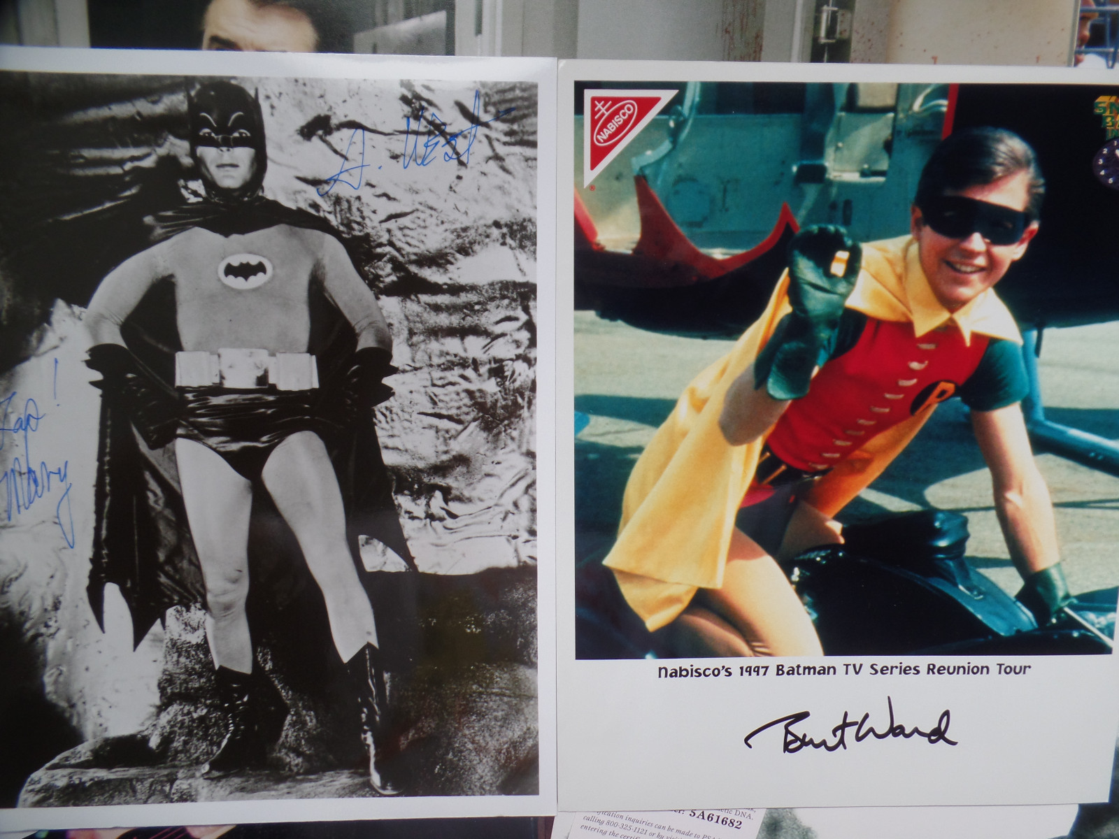 ADAM WEST BURT WARD autograph auto signed BATMAN & ROBIN Suggestive Pose 8X10 Без бренда - фотография #4