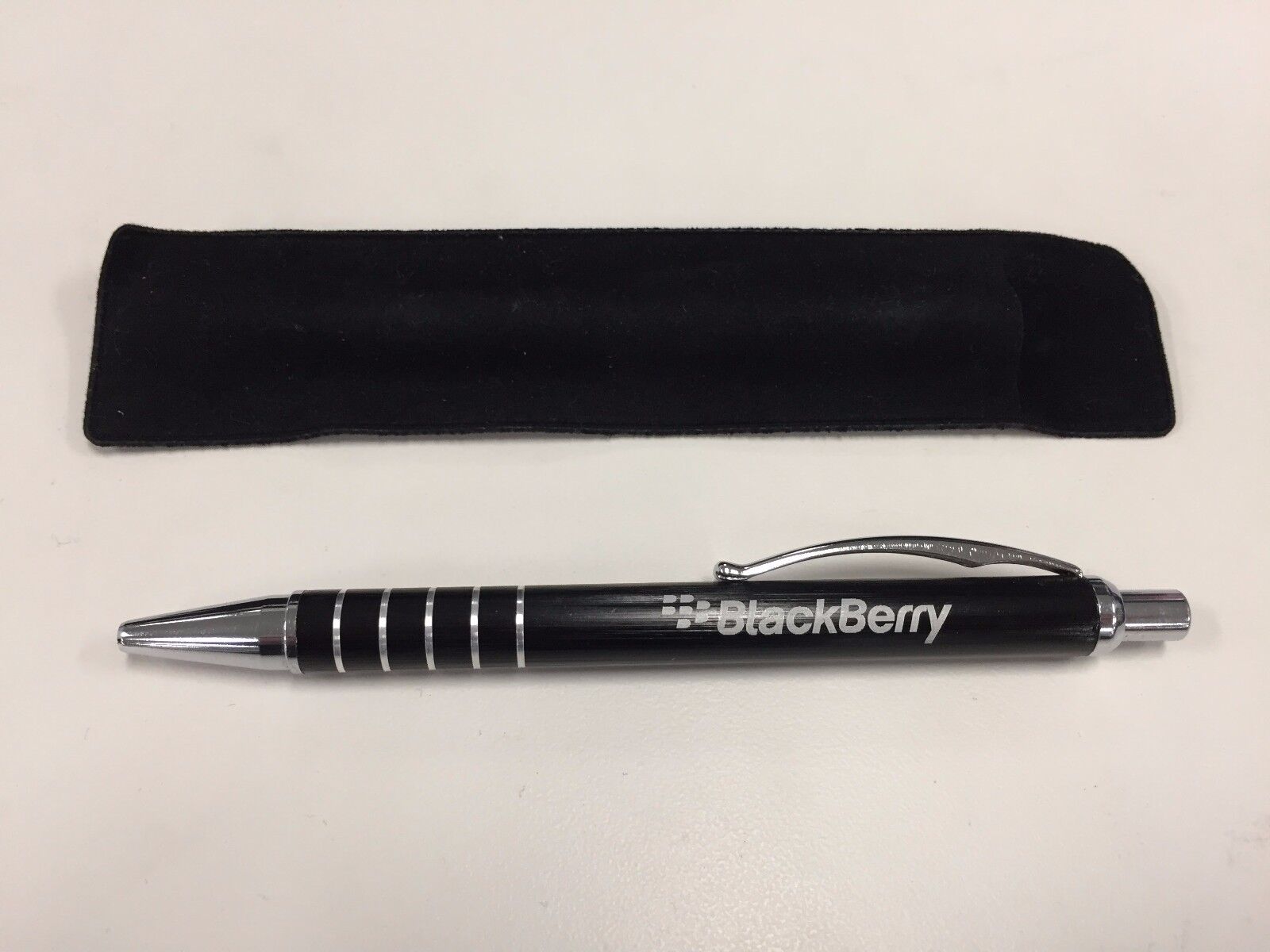 BlackBerry (RIM) Logo Brushed Aluminum Premium Pen (BLACK) * Promo * SWAG Без бренда