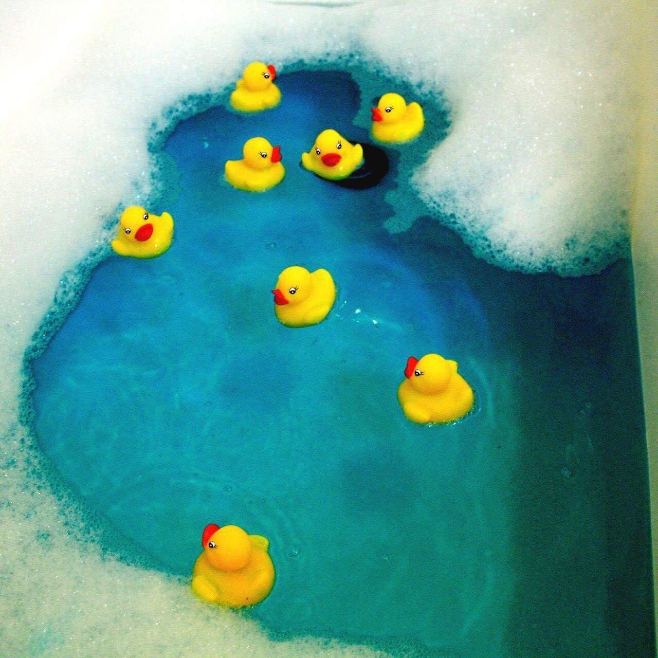 Novelty Place 12-48 Pcs Float Rubber Duck Ducky Baby Bath Toy for Kids Novelty Place Does Not Apply - фотография #4