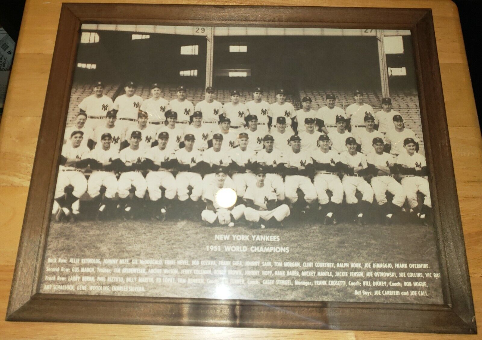 Baseball LOT 1951 & 1952 NY Yankees Team Photos Yogi Berra & Mickey Mantle Cards Без бренда - фотография #8