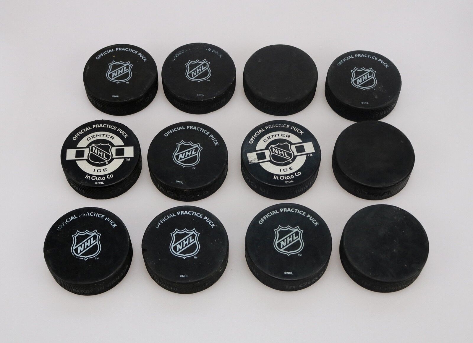  Hockey Official Practice Puck NHL Lot 12 Autograph Made in Canada InGlass Co InGlas Co. - фотография #3