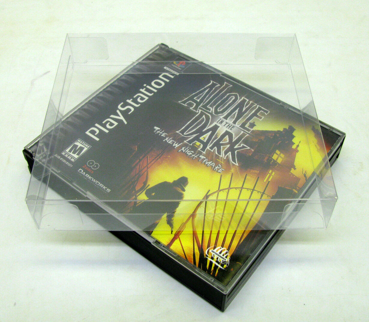 10x SONY PLAYSTATION ONE PS1 CIB DOUBLE CD - CLEAR PROTECTIVE BOX PROTECTOR CASE Dr. Retro Does Not Apply - фотография #2