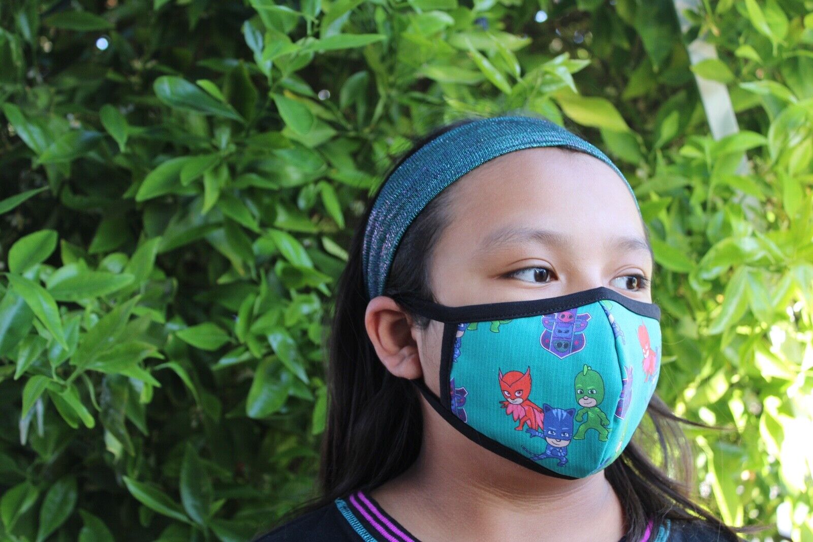 6  FACE MASK KIDS (8 TO 12 YEARS OLD) WITH POCKET COTTON FABRIC Handmade - фотография #9