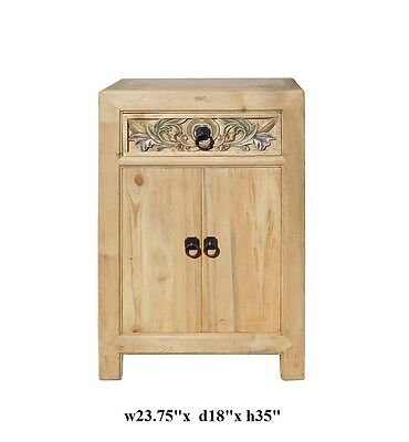 Chinese Rustic Raw Wood Side Table Cabinet cs1317 Handmade Does Not Apply - фотография #5