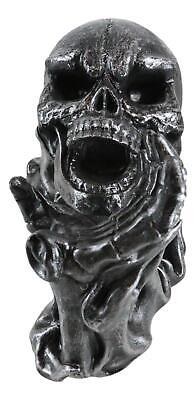 Gargle of Wine Skull Engulfed by Flames - Skeleton Wine Holder Без бренда - фотография #4