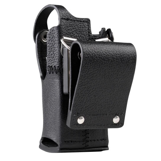 5 Motorola PMLN7182A Leather Carry Case for APX4000 dual knobs New FREE SHIPPING Motorola Leather - фотография #3