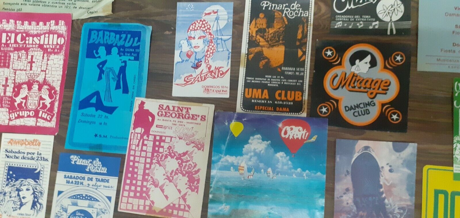 Interesting vintage lot of more than 150 Argentinian Discotheque cards 70 / 80's Без бренда - фотография #8