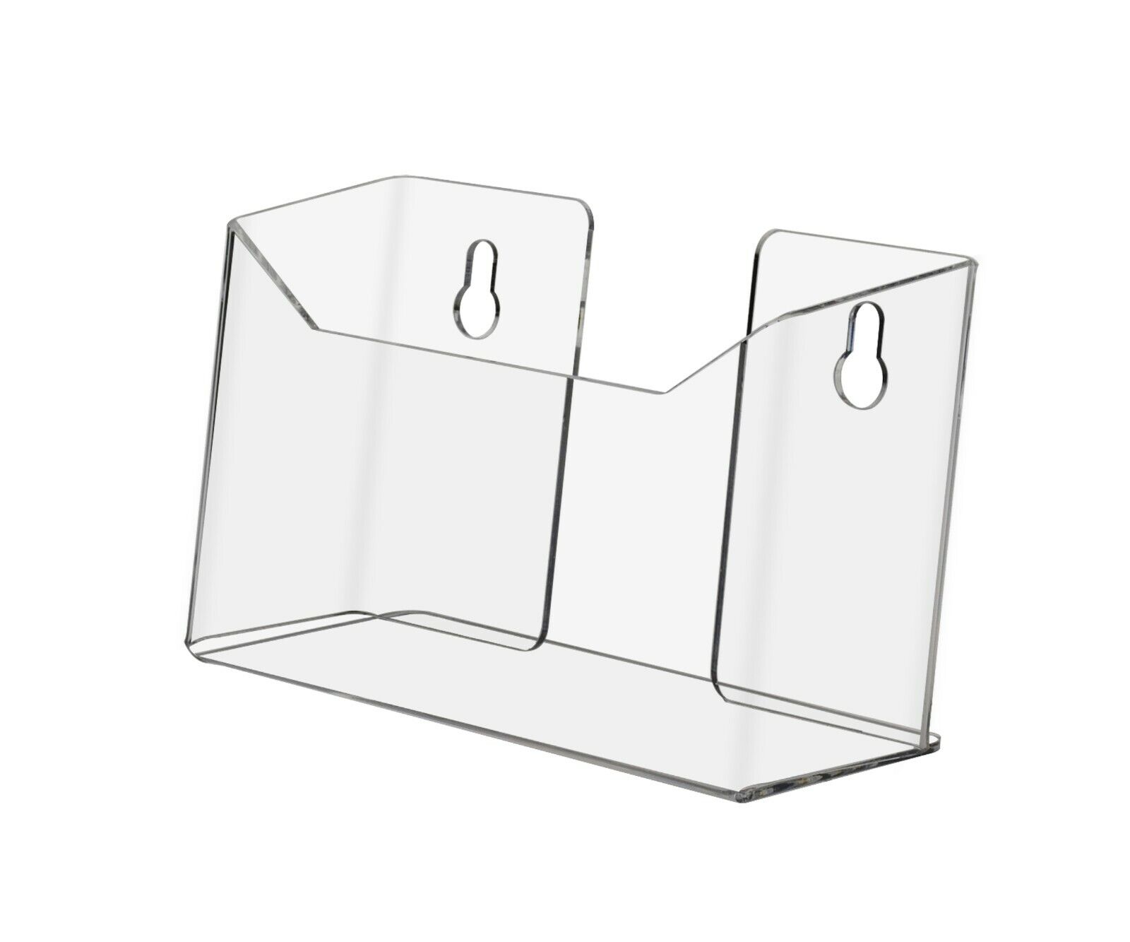 Postcard Holder Literature Display 6.5”W Wall Mount Clear Acrylic Lot of 6 Marketing Holders Does Not Apply - фотография #3