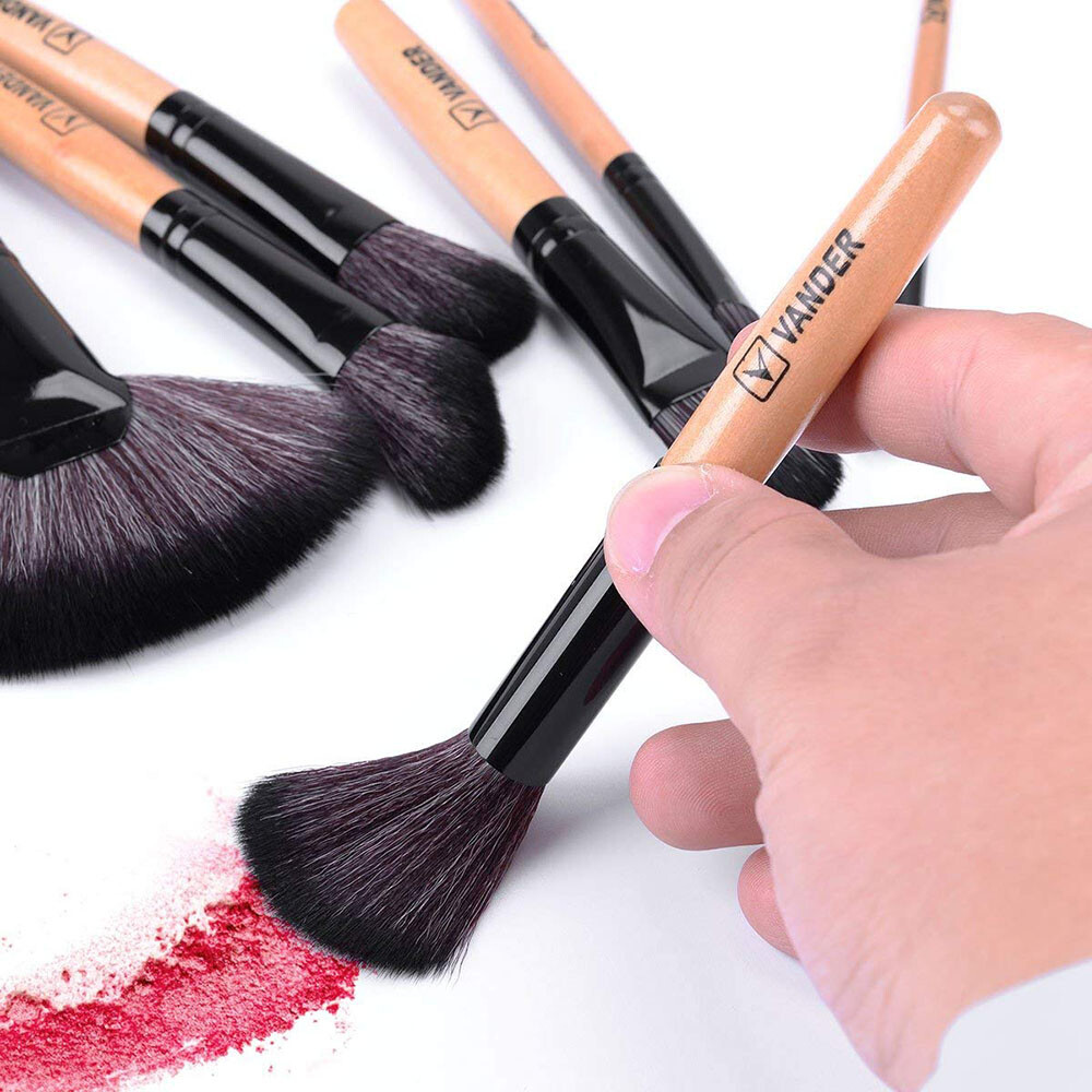 32pcs Professional Soft Cosmetic Eyebrow Shadow Makeup Brush Tool Set Kit Bag US YUWAKU Does not apply - фотография #6