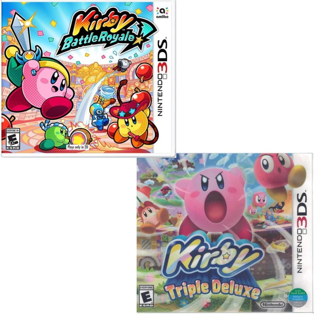 Kirby: Battle Royale & Triple Deluxe 3DS Brand New Game Bundle (Multiplayer) Без бренда