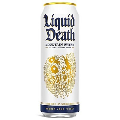 Artesian Mountain Water (Still), 19.2 oz King Size Cans (8-Pack) Liquid Death - фотография #3