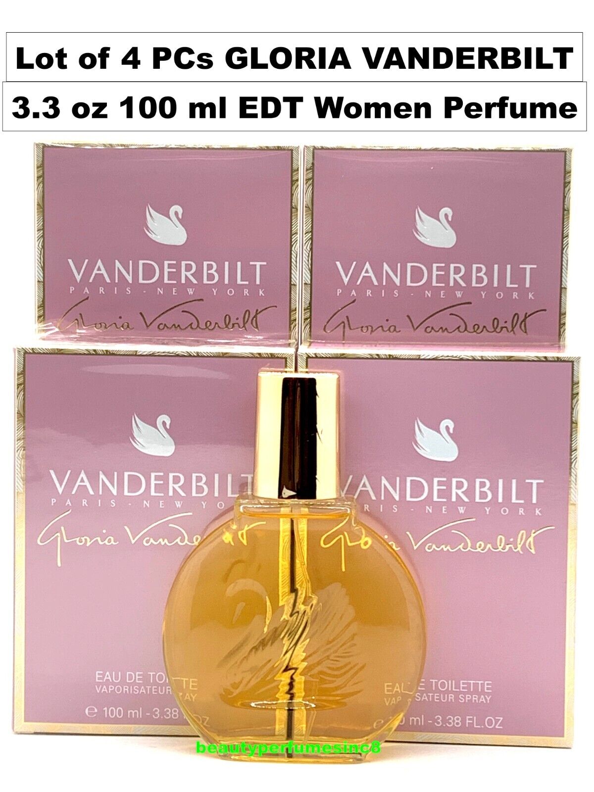 Lot of 4 Pc ~ Gloria Vanderbilt 3.3 / 3.4 oz Eau de Toilette, Women's Perfume Gloria Vanderbilt 1881 - фотография #2