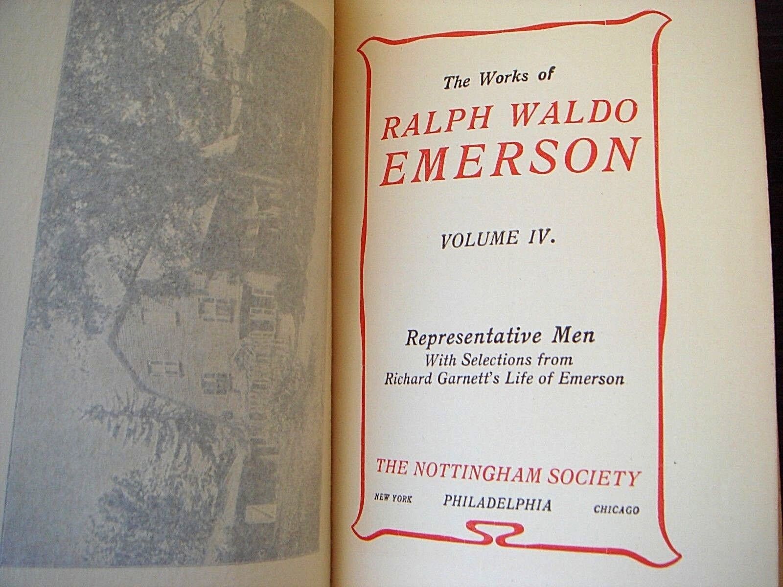 Works Of Ralph Waldo Emerson Antique Books Limited Edition Deluxe Rare Society Без бренда - фотография #9