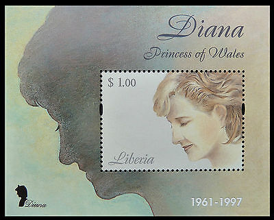 LIBERIA Wholesale Princess Diana Memoriam Min/Shts Silhouette x 50 U/M CD 588 Без бренда