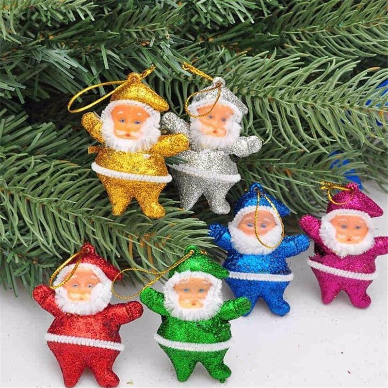 Lot 6 pcs Christmas Santa Claus Ornaments Christmas Tree Hanging Mini Decoration Unbranded - фотография #7