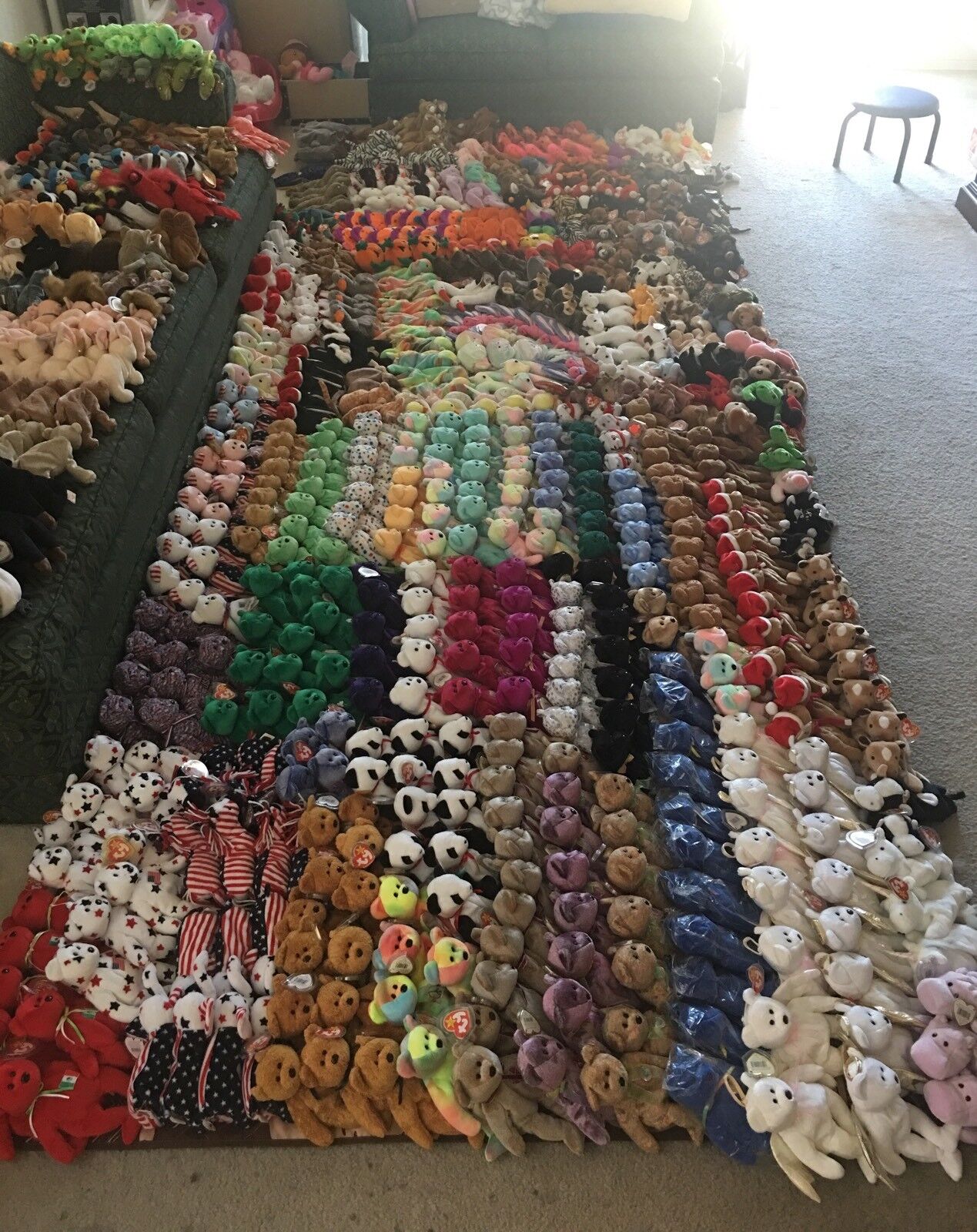 Ty Beanie Babies Huge Lot Over 900 Various 1993-2000 Ty
