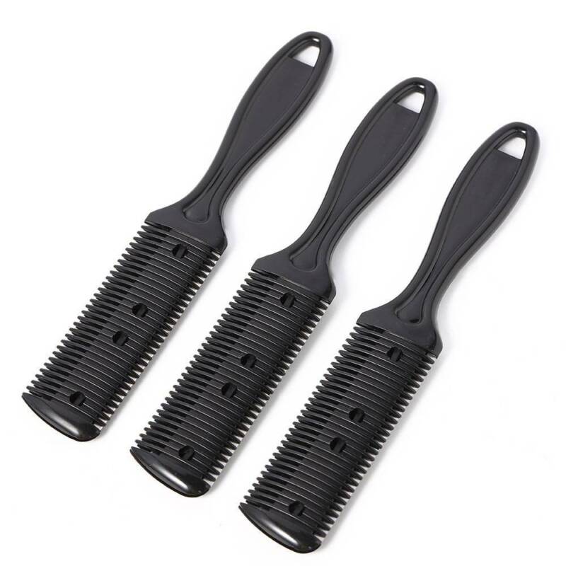 3X Hair Thinning Cutting Trimmer Razor Comb With Blades Hair Cutter Comb Top Unbranded Does not apply - фотография #9