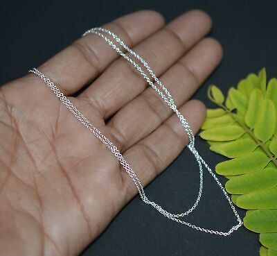 WHOLESALE 925 SOLID STERLING SILVER 11PC PLAIN CHAIN LOT-20 INCH v638 Unbranded - фотография #3