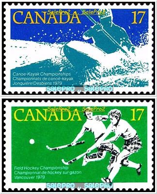 CANADA 1979 WOMEN FIELD HOCKEY KAYAK CANOE FACE 34 CENT MNH COMPLETE STAMP SET Без бренда