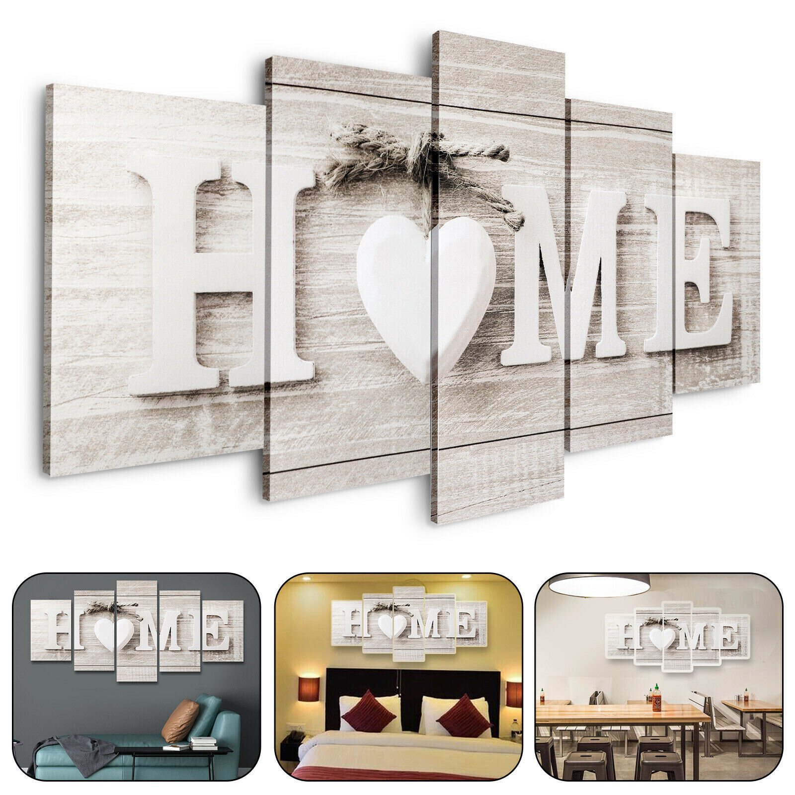 5Pcs Unframed Modern Wall Art Painting Print Set Canva Picture Home Room Decor Unbranded - фотография #2