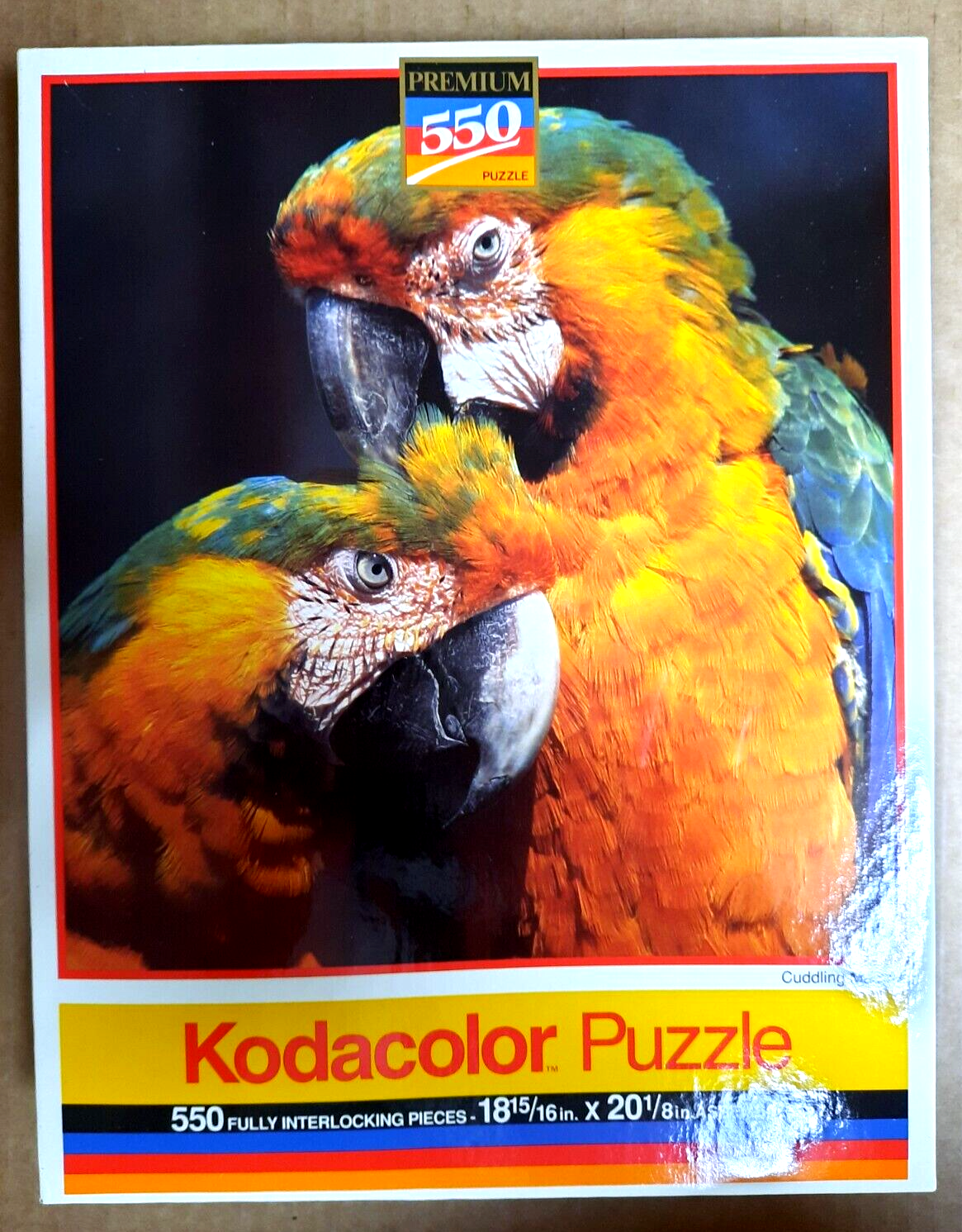 Vintage 1991 sealed 550 piece jigsaw puzzle PARROTS Kodak Kodacolor by Rose Art RoseArt