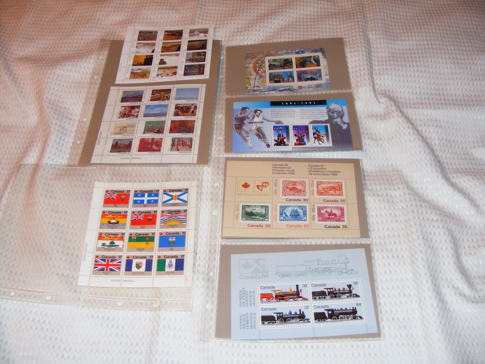 Canada  (7)  Miniature  Sheets  1979 - 1991 Philatelic Youth / Montreal/Toronto/ Без бренда
