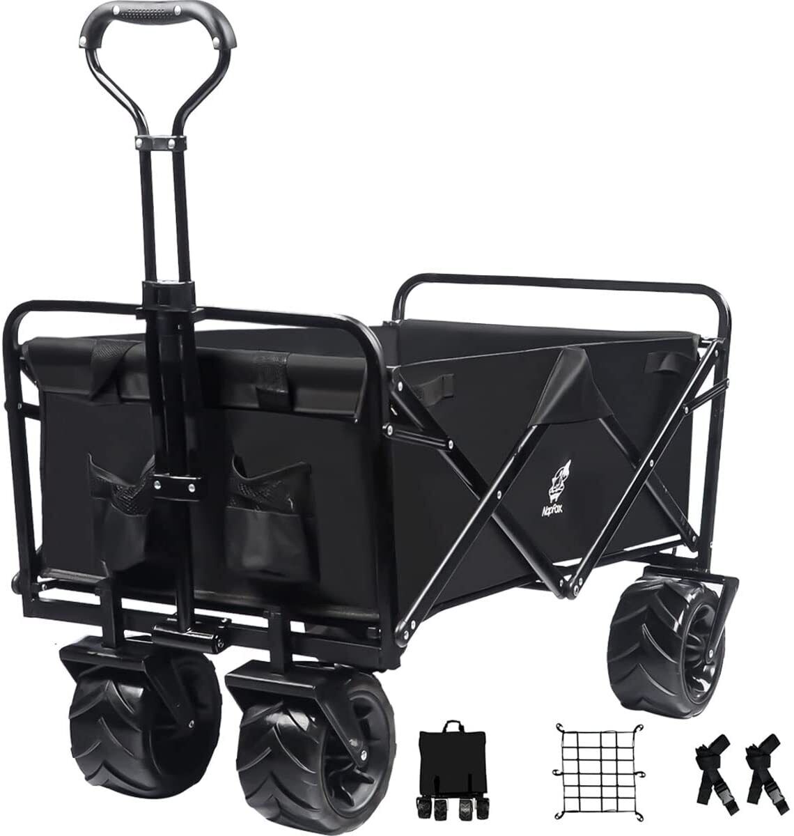 Heavy Duty Collapsible Outdoor Utility Wagon Folding Portable Hand Cart Sport  IFAST - фотография #2