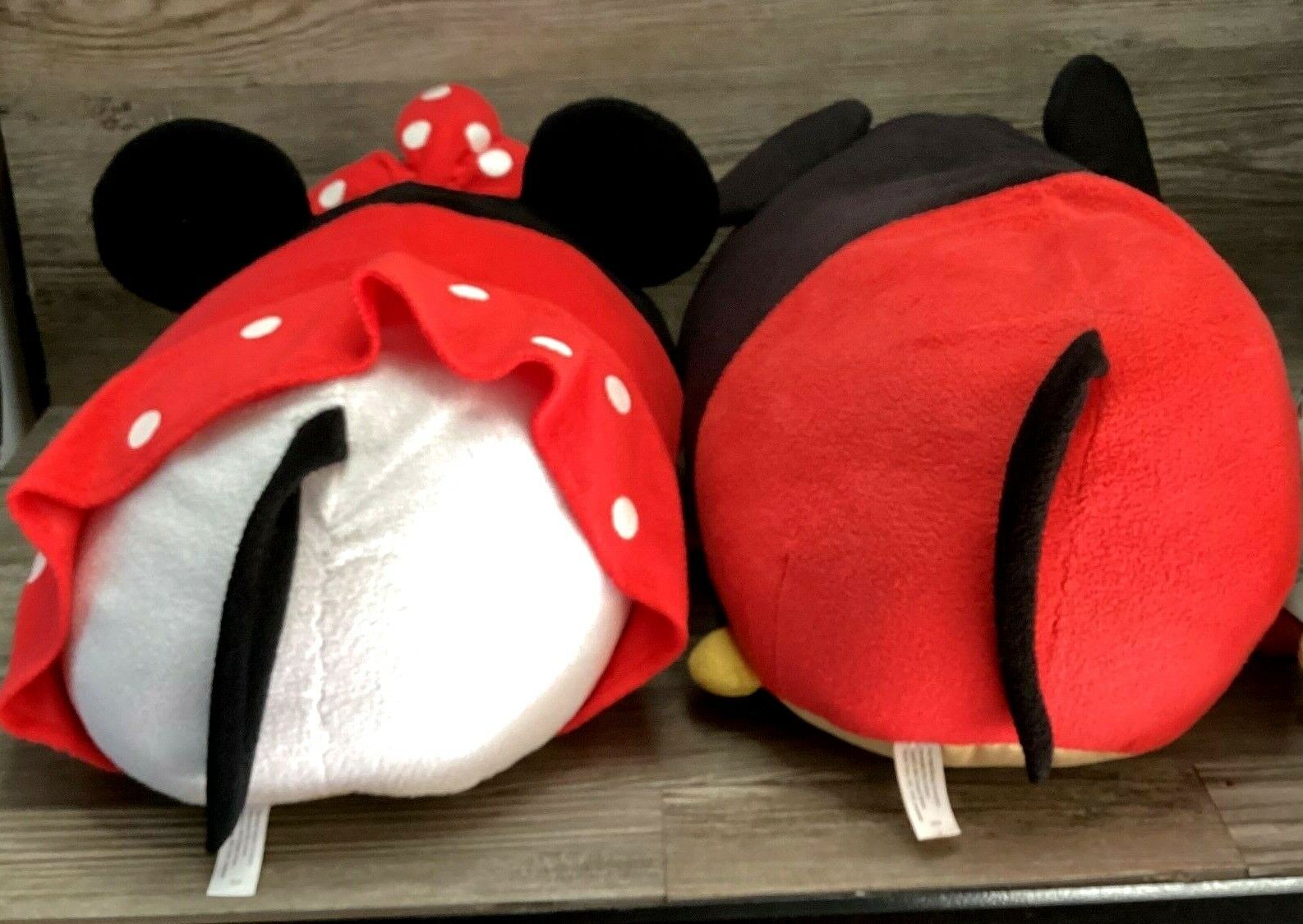 48cm + 50cm Disney Tsum Tsum Mickey & Minnie Mouse Plush Cushion Pillow Toy Lot Disney Does Not Apply - фотография #3