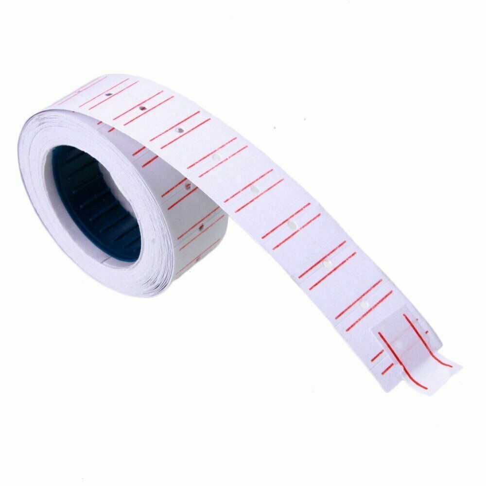 10 Roll 6000pcs White Price Tag Sticker MX 5500 Gun Adhesive Labels 1 Refill ink Unbranded Does Not Apply - фотография #5