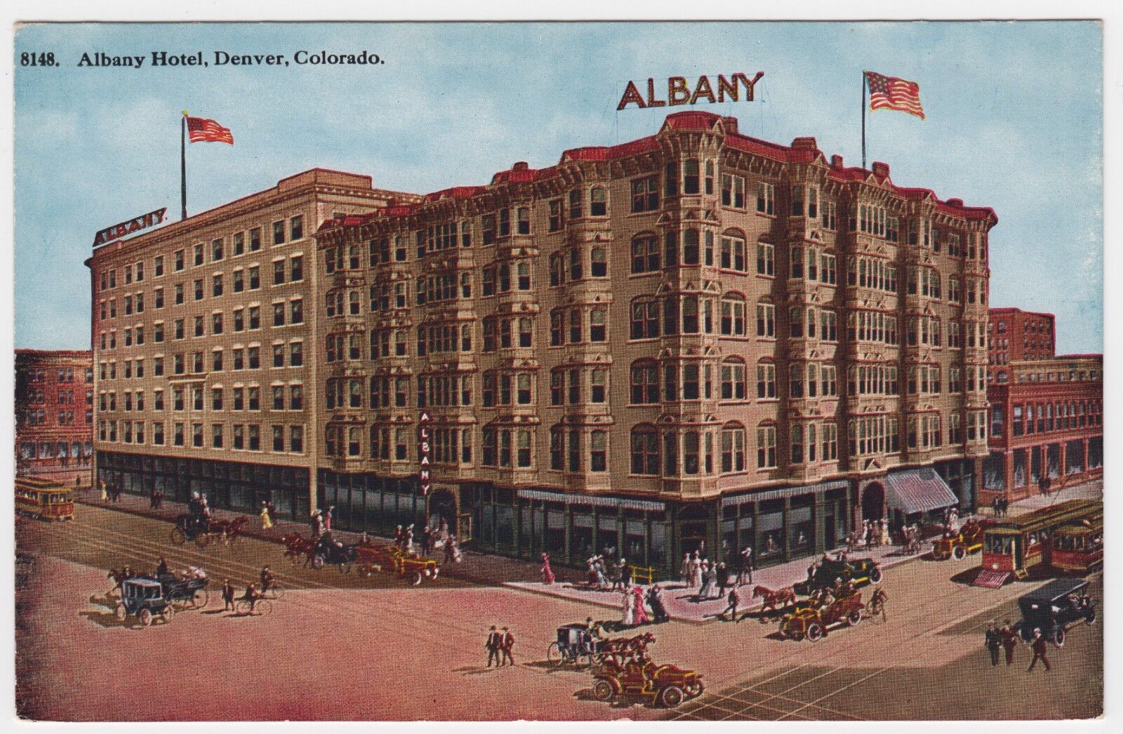 Lot of 3 Vintage COLORADO Hotel POSTCARDS Denver & Colorado Springs Без бренда - фотография #4