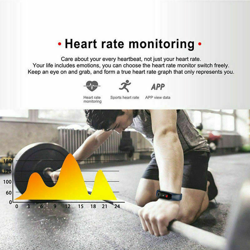 2 x Smart Watch Band Heart Rate Blood Pressure Monitor Tracker Fitness Wristband Unbranded Does not apply - фотография #7
