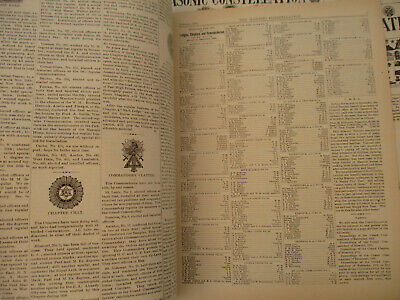 Masonic Constellation Freemasonry Antique Newspaper Knights Templar Mason 1890-1 Без бренда - фотография #5