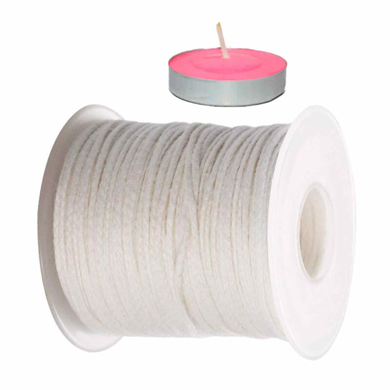 Candle Making Wicks 200 Ft Candle Wick Roll Woven Candle Wick Spool for Candle Unbranded - фотография #2